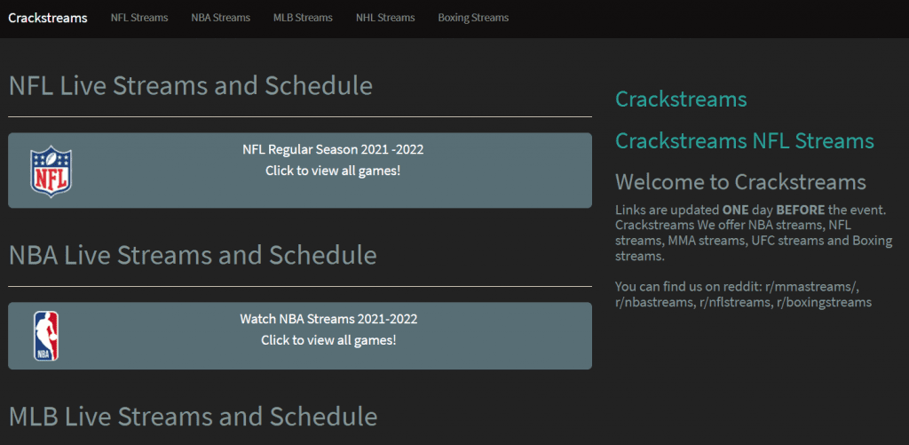 StreamEast Watch Live Sports Streaming 2022   Crackstreams 1 1024x501 